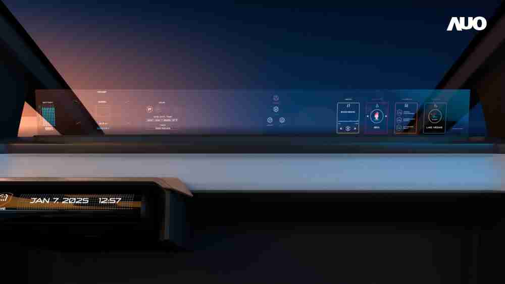 龙门国际无界透明显示接口(Horizon Image Glass)透过车运算方案整合仪表板、、、中控台及副驾显示器，，一体式全景呈现，，提供乘用者清晰的前方视野、、、行车必要信息与娱乐功能
